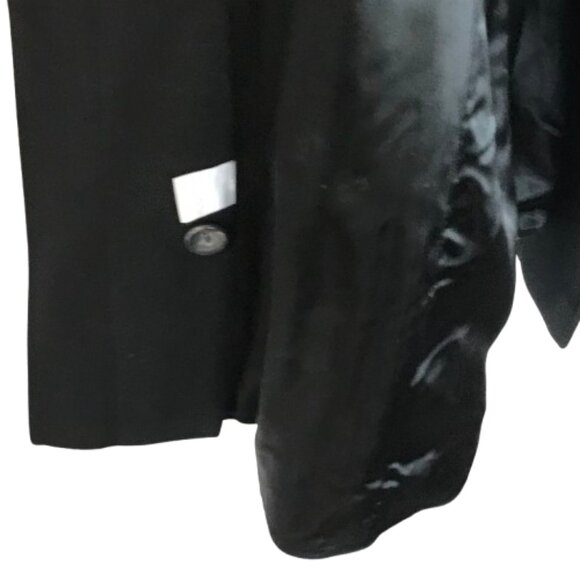 Fleurette Womens Size 14 Black Wool Cashmere Blend Winter Peacoat - Picture 5 of 6